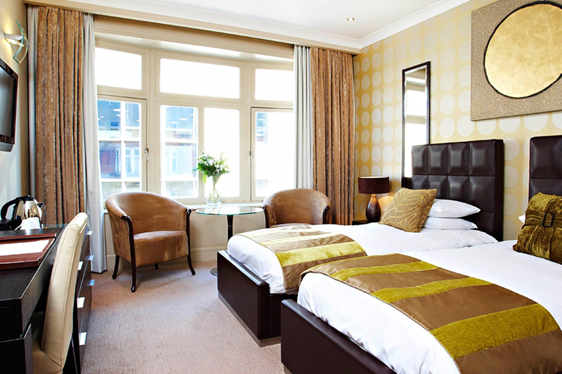 Bespoke curtains and pelmet, The Washington Mayfair Hotel