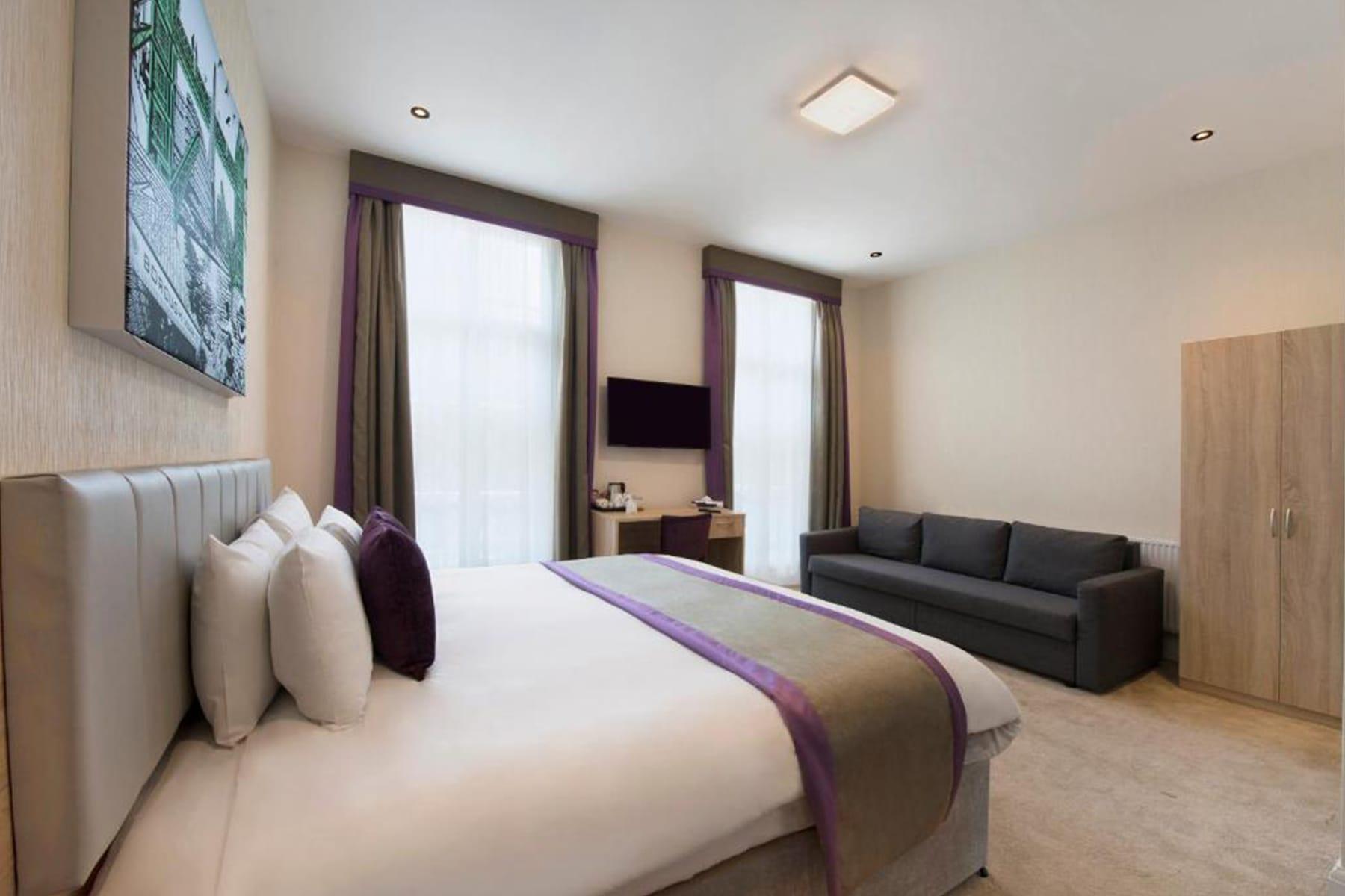 Bespoke headboard in guest room, OYO Hotels